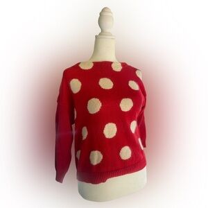 Vintage polka dot sweater